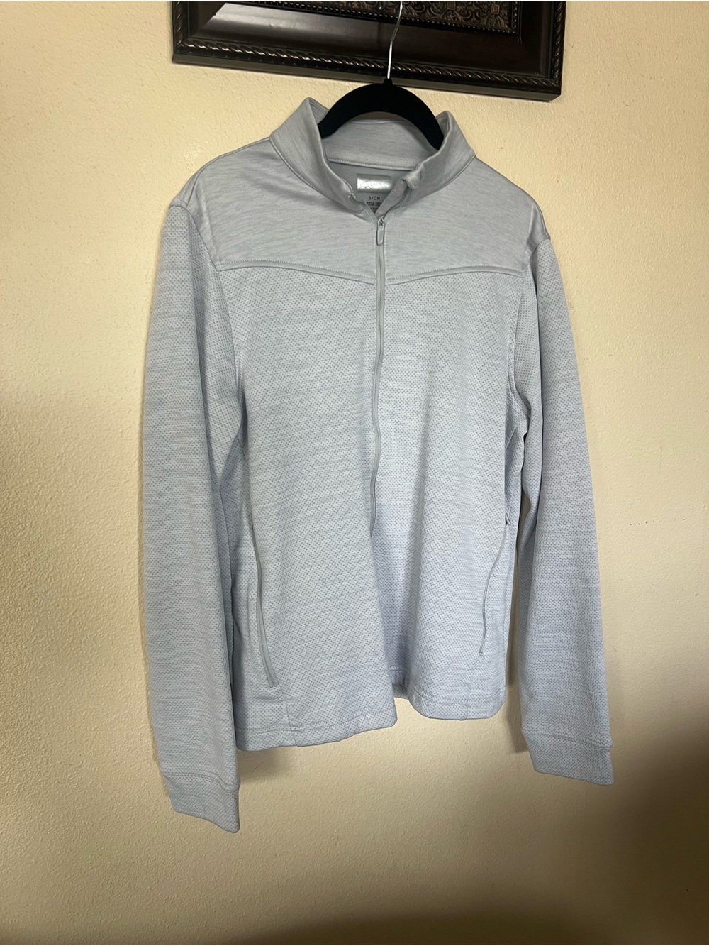 Greg Norman Collection Heather Gray Athletic Mens Zip up